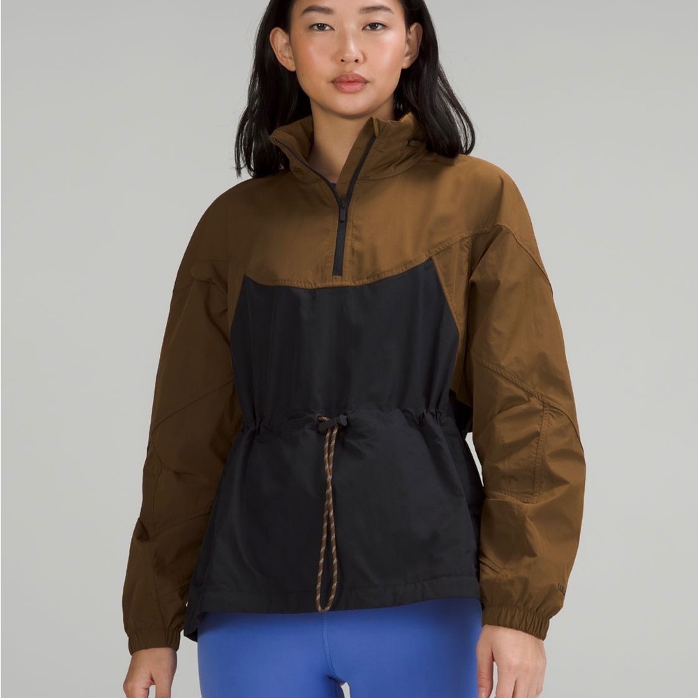 Lululemon Evergreen Anorak Jacket Coat Windbreaker Belt Bag Purse size 12